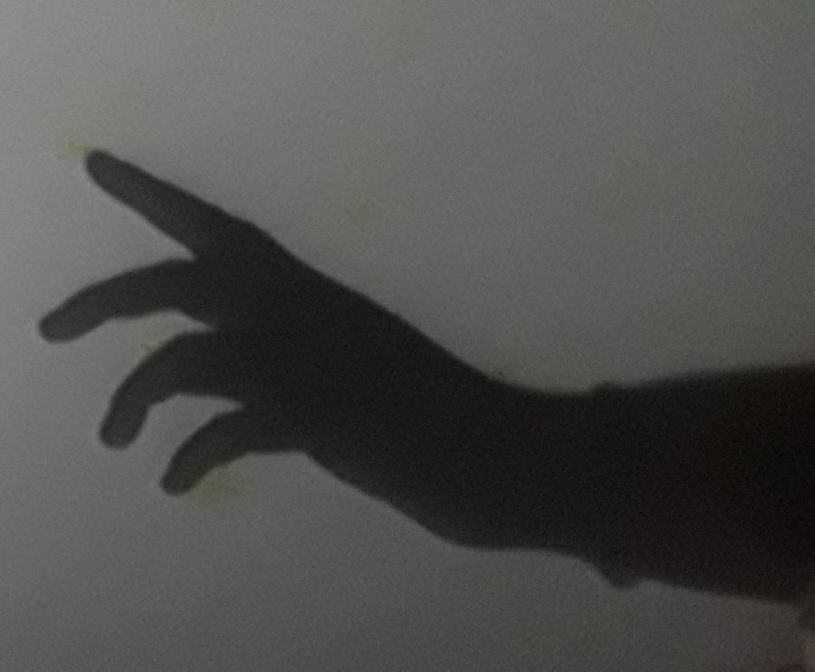 USED PHOTO shadow of hand reaching MM