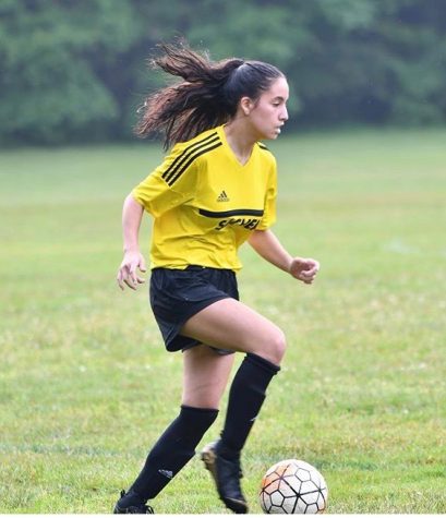 Sofia Alvarez at practice.