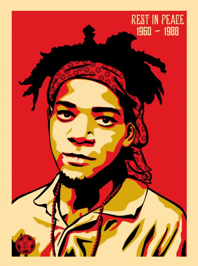 Jean-Michel Basquiat - SF80 X OBEY by sf80-GB is licensed under CC BY-SA 2.0