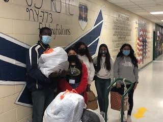 AFJROTC Falcons Assist Brentwood Family in Need