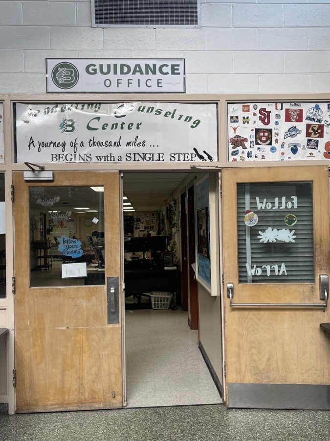 The Sonderling Center Guidance Office is located in the Sonderling lobby across from the Attendance Office.