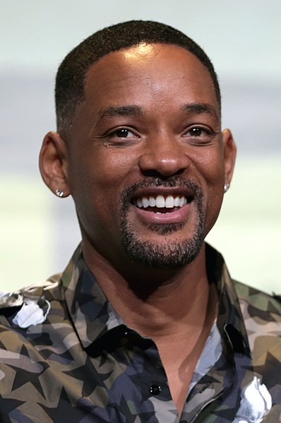 This photo of Will Smith was taken by Gage Skidmore and is licensed under Creative Commons BY Attribution-ShareAlike 3.0.