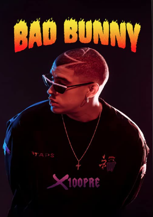 This photo of Bad Bunny was found on printerval and is protected by Creative Commons license BY-NC 4.0. 