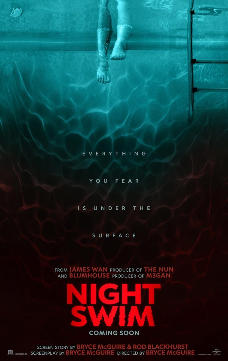 This is the theatrical release poster for Night Swim 
