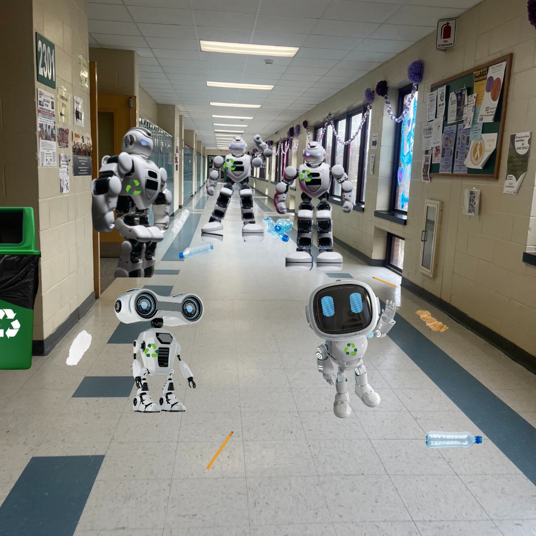 Robot Army Teaches Students to Recycle
