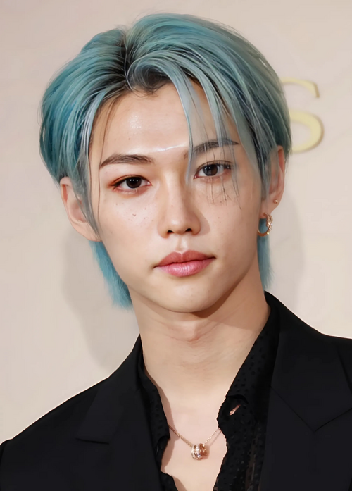 Felix from Stray Kids at Bulgari Photo Call, June 28, 2023. Photo derived from Wikimedia Commons. License details: https://creativecommons.org/licenses/by/3.0/deed.en